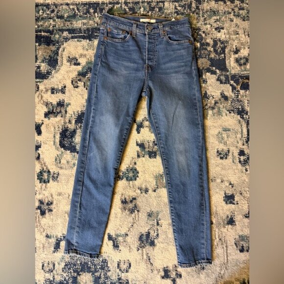 Levi's Blue Wedgie Skinny Jeans - Picture 1 of 4